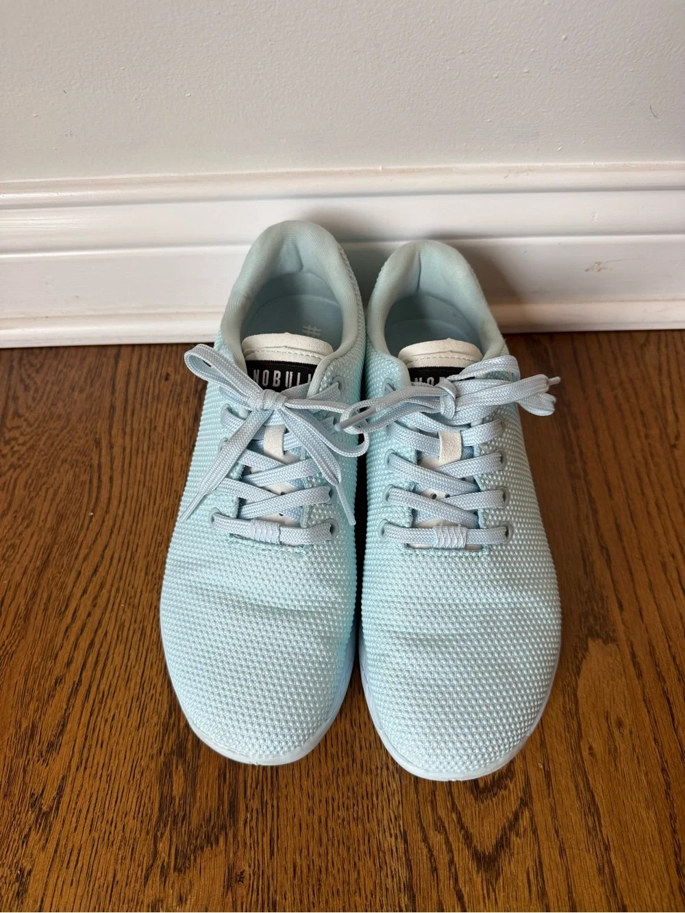 NOBULL light blue training shoes